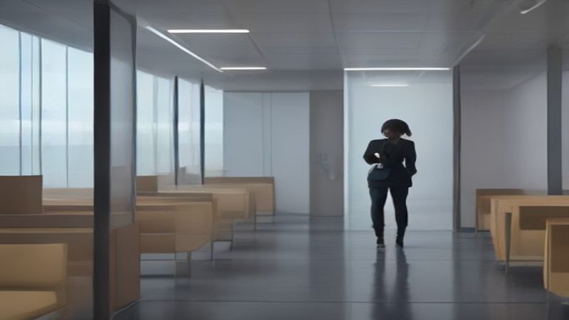 观众通过片子网站入口浏览影像作品的界面氛围